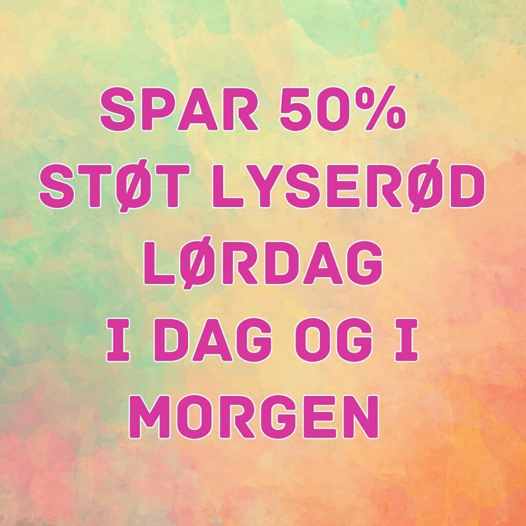 Lyserød lørdag tilbud